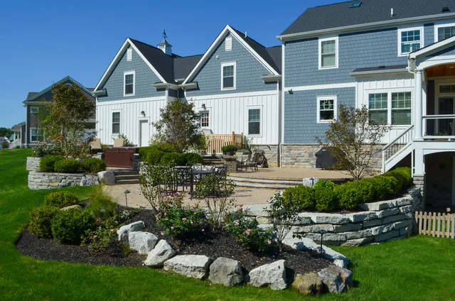 Terraced Backyard Patio, Dublin, OH